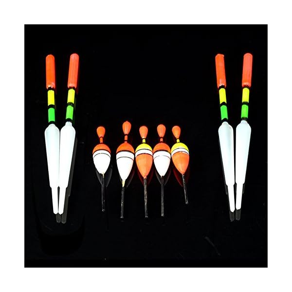 OKDEALS-Assorted-Sizes-Fishing-Floats-Bobbers-Slip-Drift-Tubes-Indicator-Box-15PCS