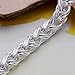 NYKKOLA 925 Solid Silver Stunning Fashion Jewelry Classic Twine Bracelet Unisex