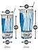 Healthy Human Stainless Steel Tumbler with Straw & Lid | Splash Proof Insulated Travel Cup | Eco-Friendly Coffee Tumblers | Water Cups with Straws Cleaner and Splash Proof Lids (20oz, Ocean Tide)