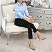 Taiduosheng Womens Basic Long Sleeve Slim Button Down Collared Shirts OL Work Shirts M