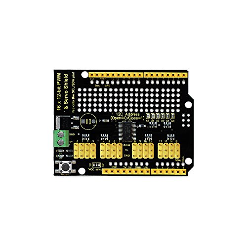 KEYESTUDIO 16-Channel 12-bit Servo Motor Drive Shield for Arduino