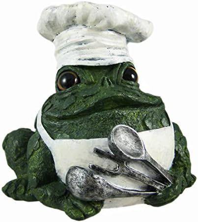 Toad Hollow Chef Frog Statue Cooking Baker