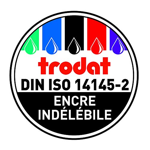Trodat Printy 4810 Datumstempel für den täglichen Bürobedarf â integriertes trodatkissen, 4 Bänder (TT.MMM.JJJJ), Deutsch, Bänderlaufzeit 12 Jahre, Schrifthöhe 3,8 mm, Abdruck schwarz, CO2 kompensiert – Bild 7