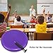 Trideer Inflated Stability Wobble Cushion with Pump, Extra Thick Core Balance Disc, KIDS Wiggle Seat, Sensory Cushion for Elementary School Chair (Office & Home & Classroom) (34cm Purple)