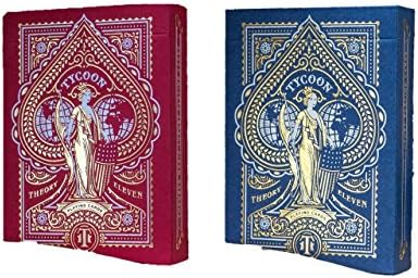 Blue and Red Tycoon 2-Pack Set Playing Cards by Theory 11