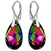 Royal Crystals Sterling SIlver 925 Earrings 