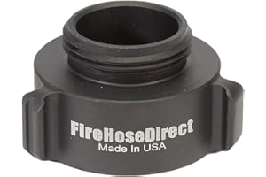 FIREHOSEDIRECT Aluminum 2" Female NPT to 1 1/2" Male NH Fire Hose Adapter