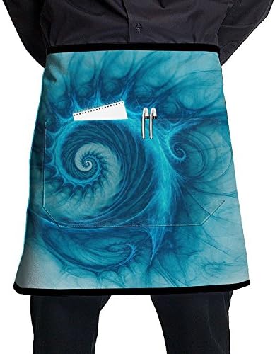Space Snail Men And Women Kitchen 3D Apron For Cooking, Baking, Crafting, Gardening, BBQ-Navy &amp; Cream