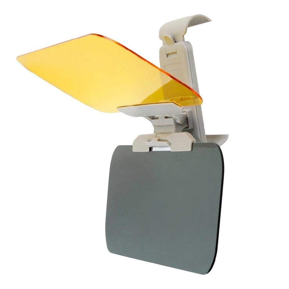 Yanztech Car Sun Visor Day and Night Vision Anti-Glare Visor, 2 in 1 Car Sun Visors, Transparent Windshiled Glass, Blocking UV Rays Windshield Driving Visor