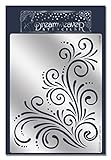 Stampendous Dreamweaver Metal Stencil, Large Flourish