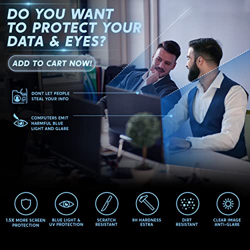 2324 Inch Acrylic Removable Monitor Privacy Screen LCD Blackout