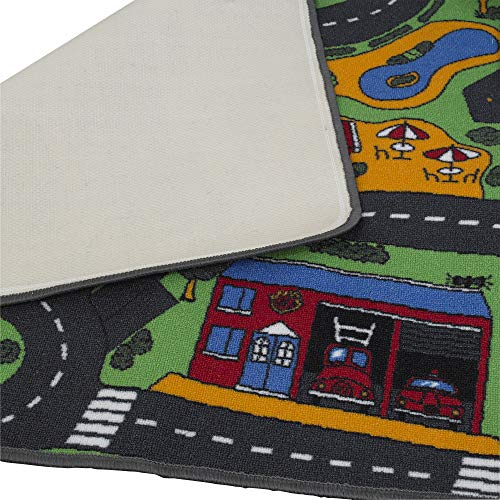 Children's Factory Learning Carpets City Life Play Carpet, 79"x36" Rect
