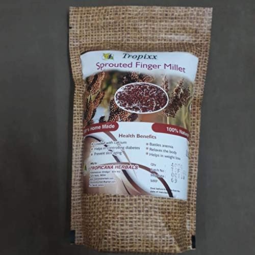 Tropixx Sprouted Finger Millet - 100 % Natural & Homemade Indian Food 400 GR (14.10 oz)
