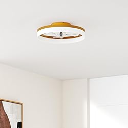 VOLISUN Low Profile Ceiling Fans with Lights and