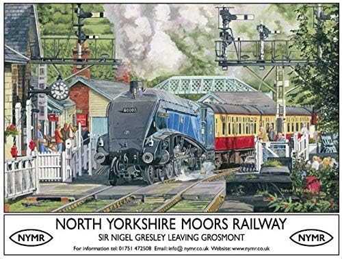 Original Metal Signs North Yorkshire Moors Railway Large Metal Sign, 40cm x 30cm