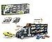 Pidoko Kids Transport Car Carrier Truck - Includes Accessories - Limited Edition Toy Play Set or Gift for Boys and Girls Age 3 Year Old and Up