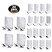 FittiDoll Adhesive Hooks/Heavy Duty Wall Hooks Stainless Steel Ultra Strong Waterproof Hanger for Home, Kitchen, Bathroom, Robe, Coat, Towel, Keys, Bags, Tools, Razor - 20 pack