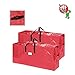 Set of 2 Christmas Tree Storage Bags - Fits 9-Foot Artificial Tree Each - Protect Holiday Decorations from Moisture and Damage by Elf Stor (Red)