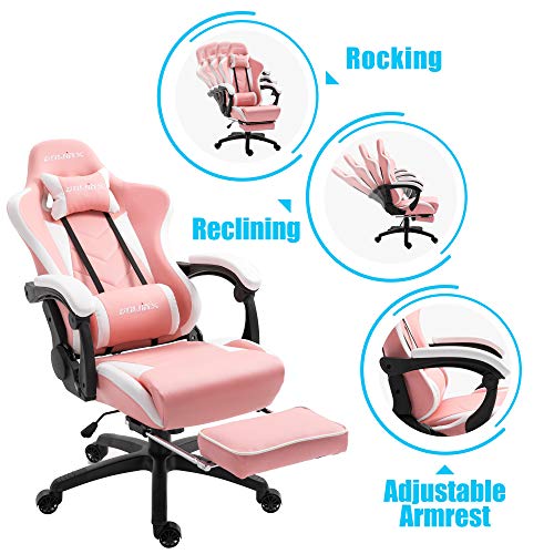 Dowinx Gaming Chair Ergonomic Racing Style Recliner with Massage Lumbar