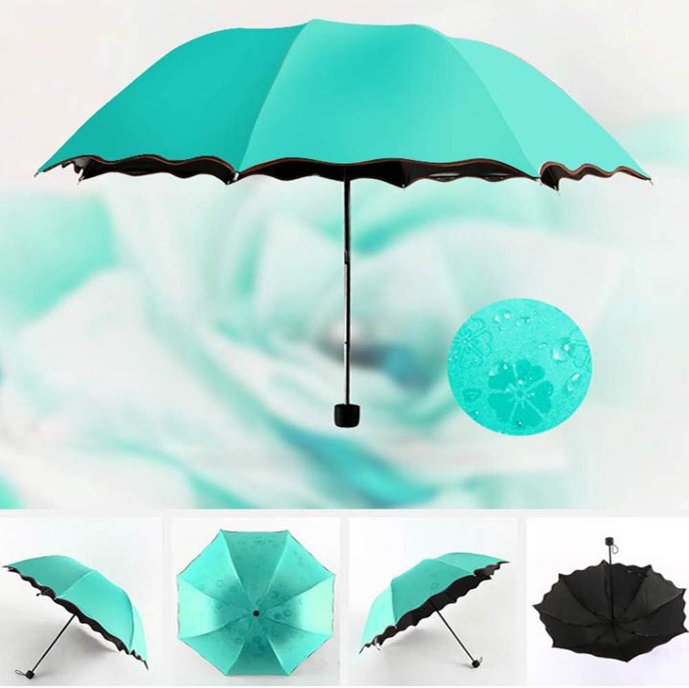 Green Windproof Vented Travel UmbrellaSun Protection UV Umbrella