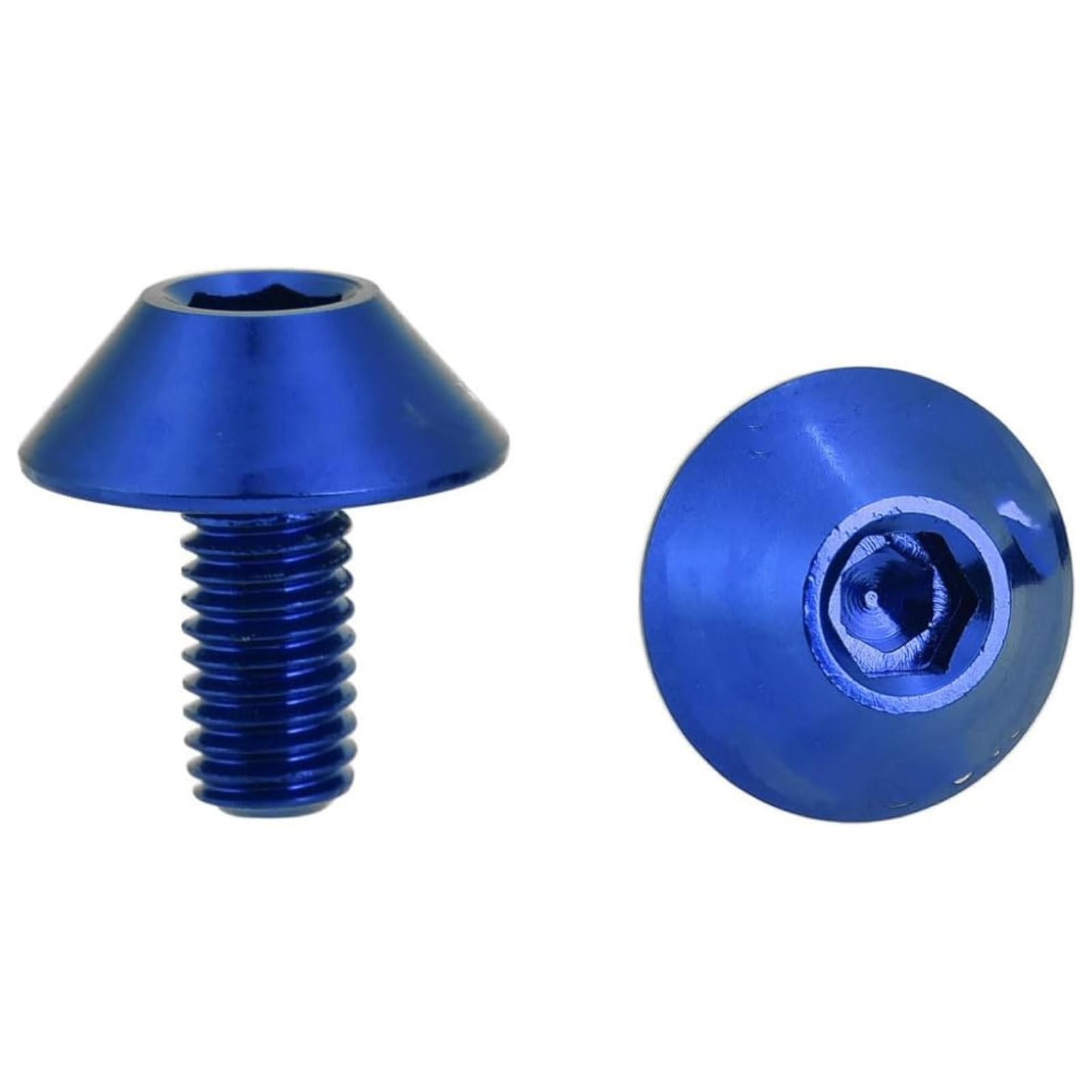 VIFER Bike Bolt Screws GUB G-510 M5 * 12mm Bike Bicycle Water Bottle Cage Holder Bracket Screw Bolts 2Pcs(Blue)