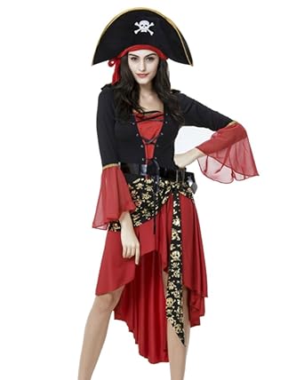 Amazon Ff 女海賊 パイレーツ コスプレ ハロウィン 衣装 海賊
