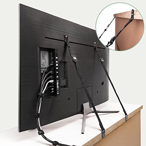 Baby safety anti-tip straps for flat screen tvs and fur…