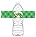 POP parties Green Tractor Bottle Wraps - Set of 20 - Green Tractor Water Bottle Labels - Green Tractor Decorations - Made in the USA