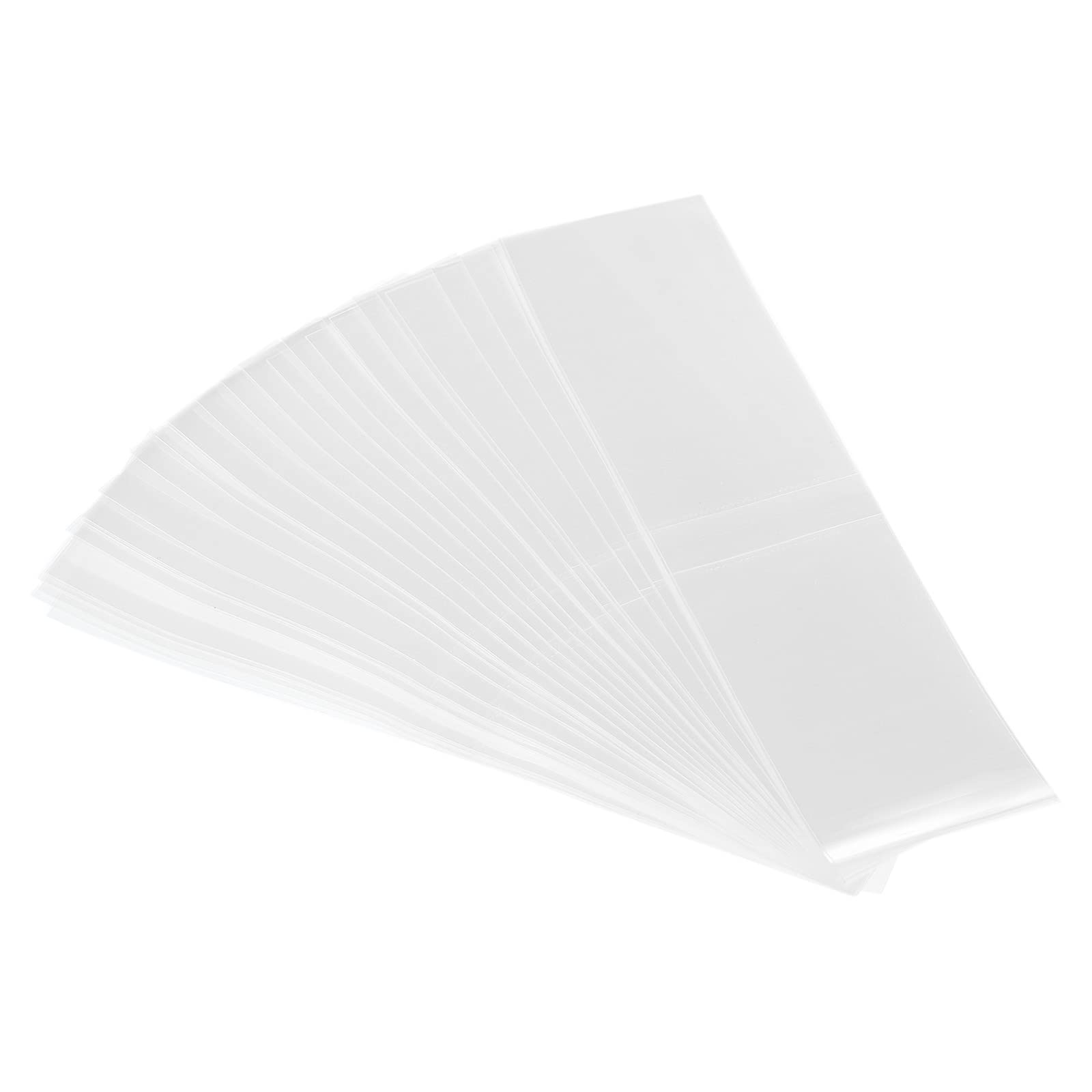 PATIKIL 135x35mm Perforated Shrink Bands, 250 Pack PVC Heat Shrink Wrap Band Fits Cap Diameter 3.23 to 3.35 Inch for Jars Cans, Clear