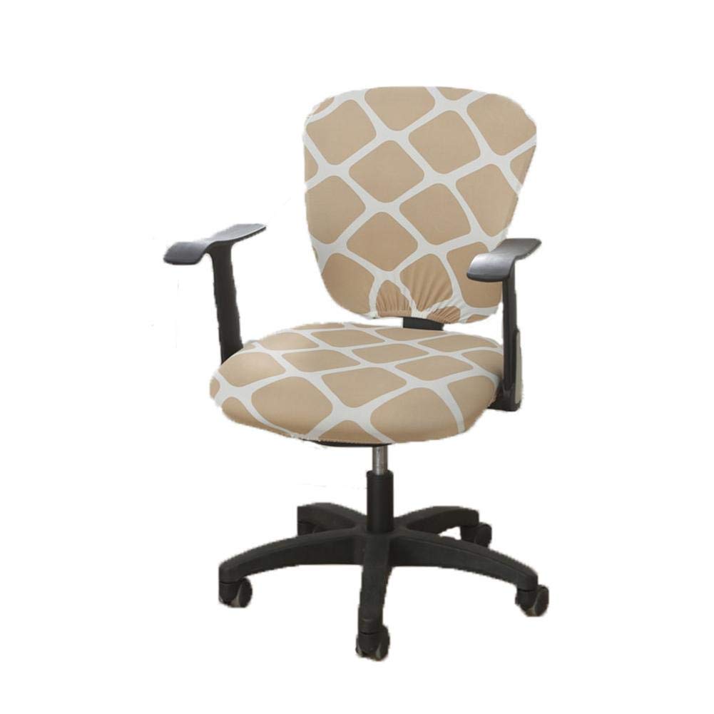 wonderfulwu Office Computer Chair Cover, Split Stretch Spandex Chair Cover Rotate Chair Protective Covers
