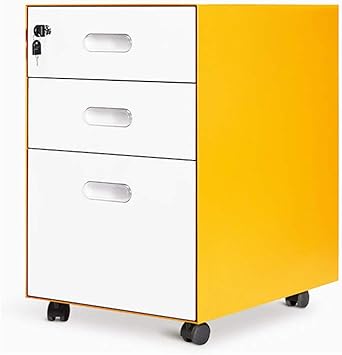 Steel File Cabinet 3 Drawer With Lock Mobile Pedestal Under Desk Fully Assembled Except For 5 Castors Black Mobile File Cabinets