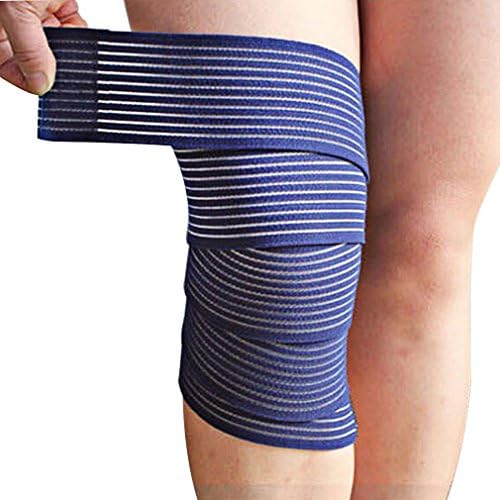 Knee Bandage, Ankala (1PCS) Adjustable Thick Sponge Collision Avoidance Kneeling Kneepad Outdoor Climbing Sports Riding Knee Bandage Protector (Blue)