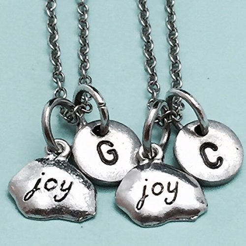 Best friend necklace, joy necklace, quote necklace, bff