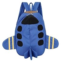 Youland Cute Cartoon Plane Backpack Baby Toddler Kids Kindergarten School Backpack (Navy Blue)