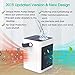 DOUHE Air Cooler with Ice Tray, Mini Portable Air Conditioner Fan Personal Noiseless Evaporative Air Humidifier for Home Room Office Desktop Nightstand White