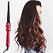 Ceramic Conical Curling Wand,Tapered Clipless Curling Iron with 1/2 inch to 1 inch Barrel- Professional Salon Performance Fast Heat-up Hair Curler with Tourmaline Negative Ion Technology, Pink