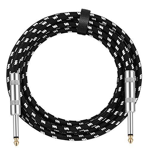 Donner Guitar Cable 10 ft, Electric Instrument Cable Bass Amp Cord for ...