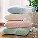 Deconovo Natural Loofah Exfoliating Bath Sponge Durable Body Wash Exfoliation Deep Cleansing Shower Scrubber for Men and Women, White, 2 Pcs
