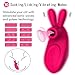 Rabbit G-spot Clitoral Sucking Vibrator for clit nipple stimulation, Treediride Rechargeable Silicone Vagina Anal Mini Sucker Waterproof Licking Tongue Vibrators Sex Toy with 10 Modes for Women Couple