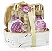 Spa Bath Gift Set Basket - Luscious Carnation Scent, Comes in Beautiful Leather Like Cosmetics Bag, by Saban Beauty
