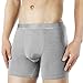Separatec Men's 3 Pack Micro Modal Separate Pouches Comfort Fit Boxer Briefs (S,Gray)