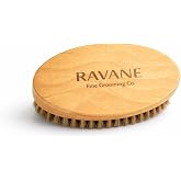 RAVANE Boar Bristle Beard Brush for Men &ndash; Soft &amp; Firm Bristles, Distributes Natural Oils, Reduces Itch &amp; Beard Dandruff, Premium Wooden Handle Grooming Brush
