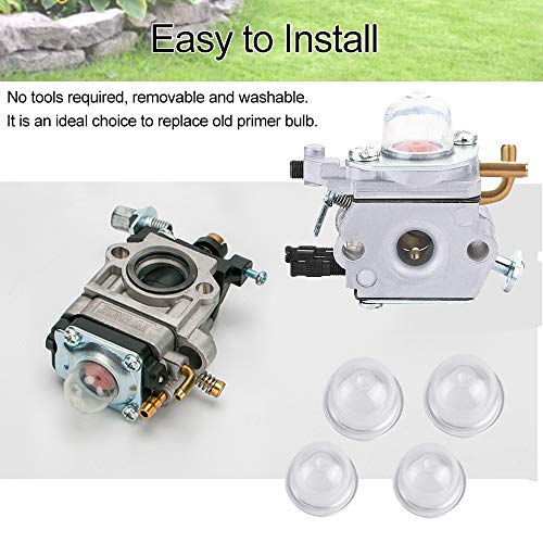 XAVSWRDE 16 Stück Zündkapsel Primer Pumpenkappe Pumpe Bulb Silikon Kraftstoffpumpe Primer Vergaser 22mm/18.5mm Transparent Primerkolben Ersetzt für Rasenmäher, Gebläse, Rasentrimmer, Schneider – Bild 7