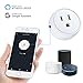 ALOFOX Wifi Smart Plug Alexa, 2 Packs Mini Smart Outlet Compatible with Amazon Alexa & Google Home, Remote Control by Smart Phone with Timing Function from Anywhere, ETL& FCC certification