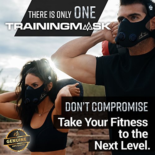 Training Mask [Black Out - Medium] 2.0 Originals Series - Elevation Workout Mask, Cardio and Endurance Mask, Fitness Mask, Breathing Resistance Mask, Running Mask