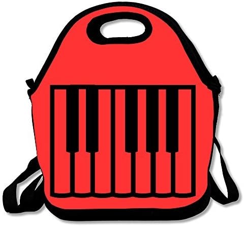 Personalized Piano Fashion Lunch Tote Box Bag Black 29Ã—19Ã— 14.5cm,One Size