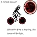 CHIYOU Vabration Sensor Waterproof Shockproof Lamp Bicycle Wheel Neon Tire Valve Led Light 2 Pieces (Red Color - Red Light)