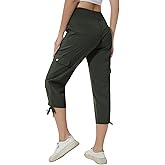 YuKaiChen Women's Capris Hiking Summer Pants Outdoor Athletic Casual with Pockets