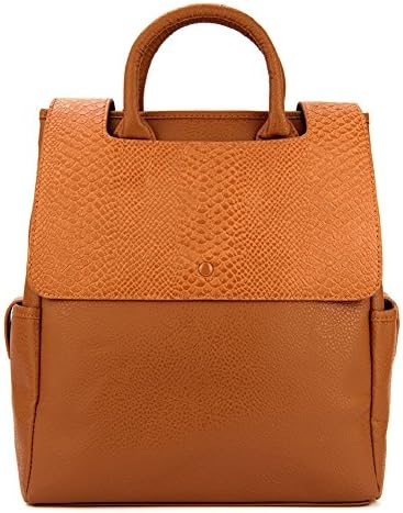 Dechy BSF8B01 Women Casual Leather Backpack Purse Daypack (Brown)