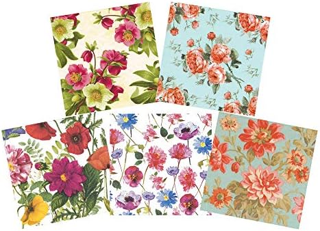 ヂャンティ ペーパーナプキン Salenew大人気 約33cm 33cm 花柄 各柄3枚入り Cl Nc58 5柄セット